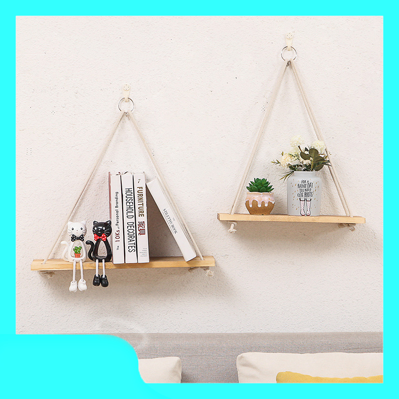 Kệ Gỗ Thông Treo Tường An Phú Decor Tặng Kèm Dây
