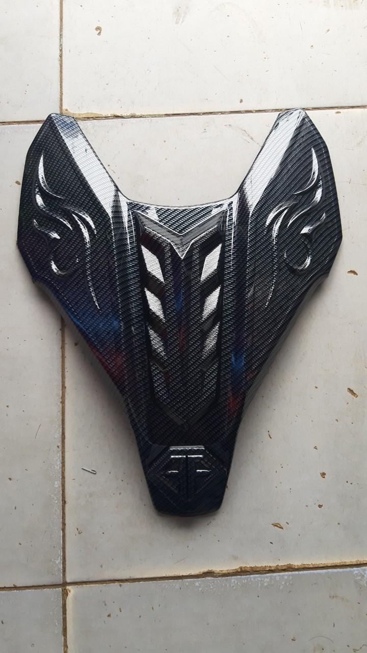 Ốp mặt nạ và mão chụp đầu xe air blade 2016 đến 2019 đen carbon