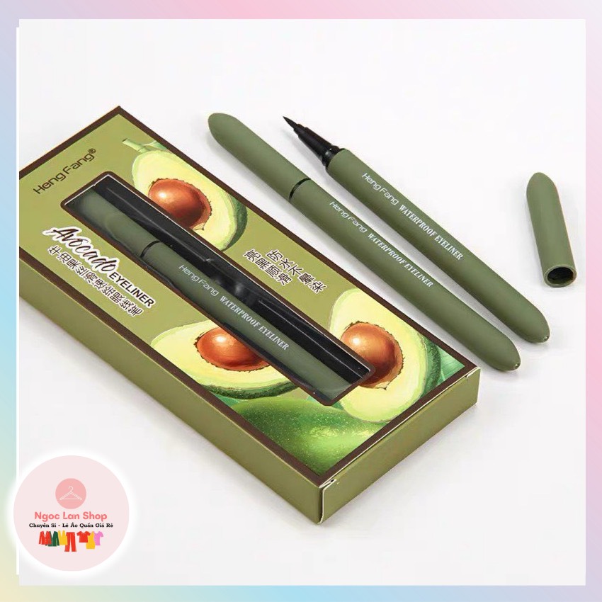 Kẻ mắt bút lông HengFang Avocado trái bơ - không thấm nước, không trôi, không lem .