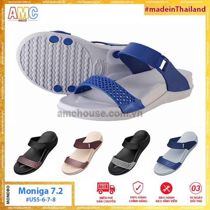 Dép Thái Lan Nữ Monobo Hai Quai Đế Cao Siêu Nhẹ, Êm - Moniga 7.2
