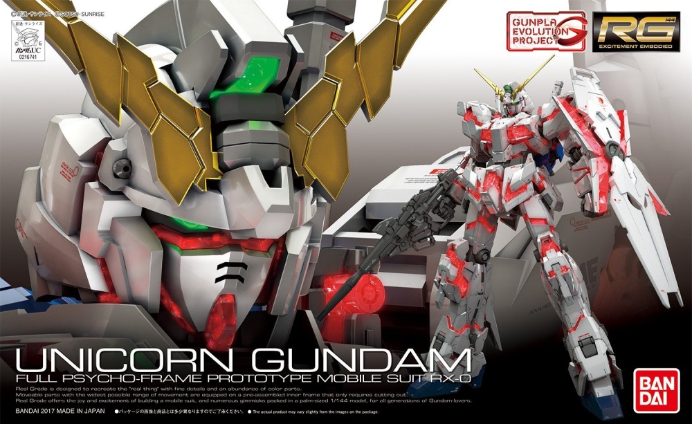 Mô hình lắp ráp Gundam Bandai RG 25 Unicorn Gundam
