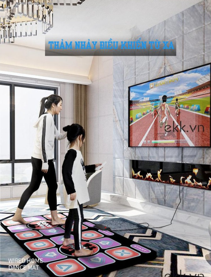 Phụ Kiện Thuận Lợi Thiết Bị Điện Tử Thảm Nhảy Kèm Tay Cầm Điều Khiển Từ Xa