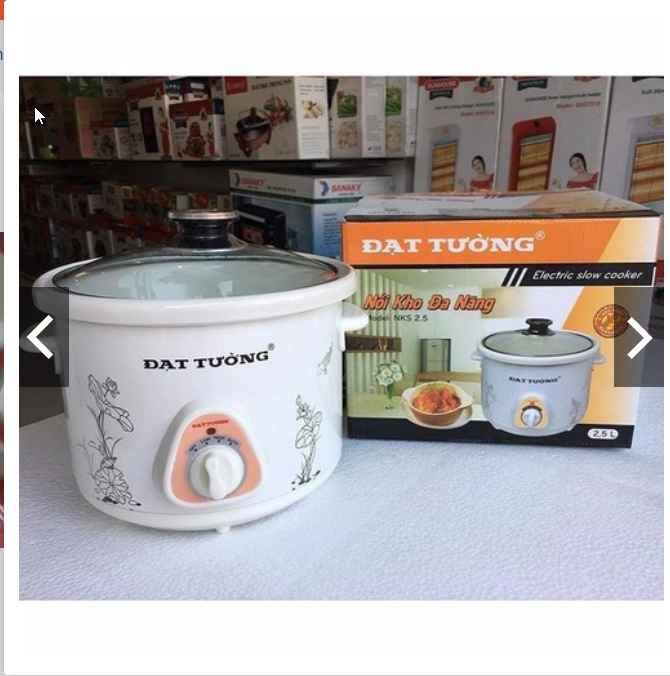 Nồi kho cá, hầm cháo chậm đa năng đạt tường 1.5l / 2.5l