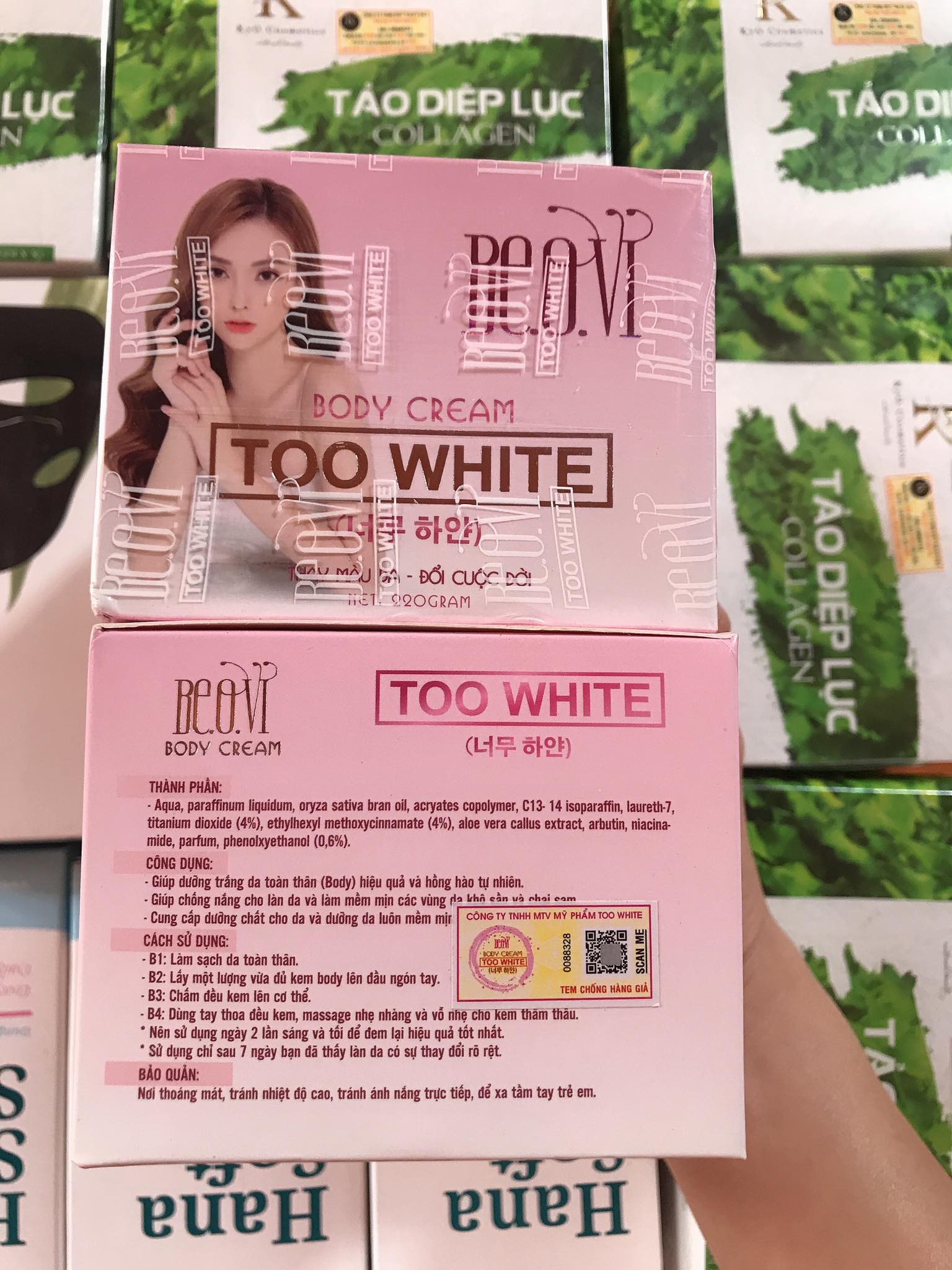 Kem Body Too White Thu Thủy Beovi
