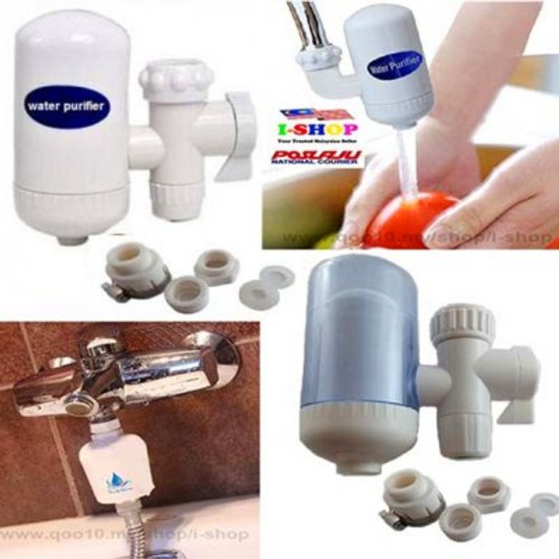 [HCM]Đầu Vòi Lọc Sạch Nước 100% WATER PURIFIER Tiện Lợi Đầu Lọc Nước Tại Vòi Làm Sạch Nước Sinh Hoạt - An Toàn Sức Khỏe-Lọc nước uống - BH 1 ĐỔI 1