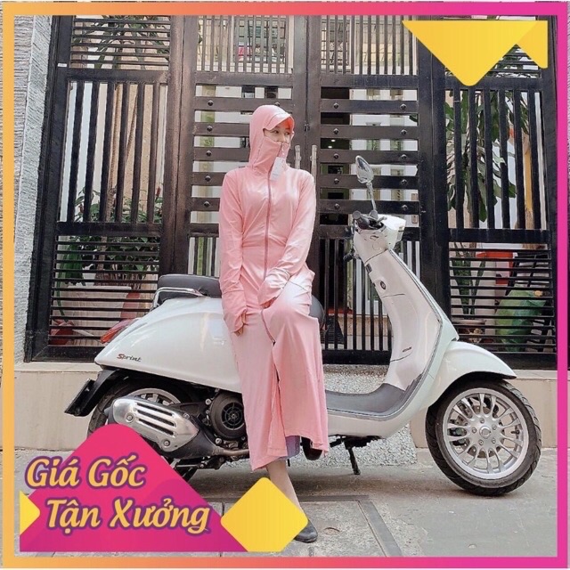 Áo chống nắng toàn thân dài bộ đồ chống nắng