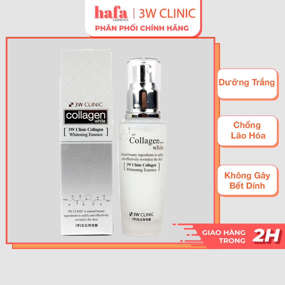 Tinh Chất Dưỡng Trắng Da, Bổ Sung Collagen 3W Clinic Collagen Whitening Essence 50ml _ 3W Clinic Chính Hãng