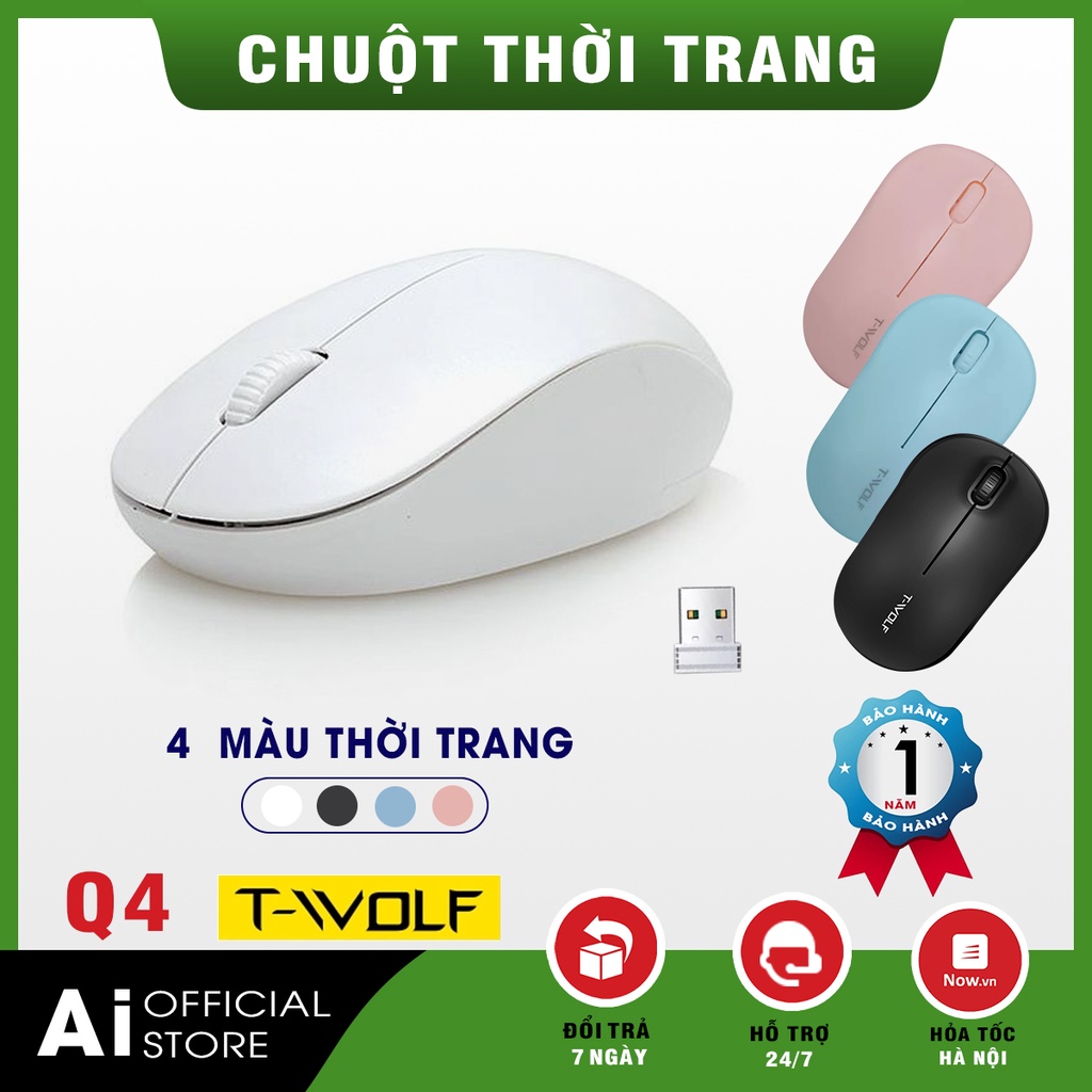 Chuột không dây t-wolf q4 - chuột máy tính - chuột văn phòng - bảo hành 12 tháng!!!