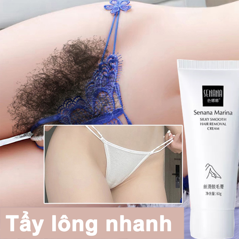 Kem tẩy lông không đau Kem tẩy lông nhanh chóng tẩy lông vùng kín 60g bikini dưới nền chân tay nhanh chóng an toàn