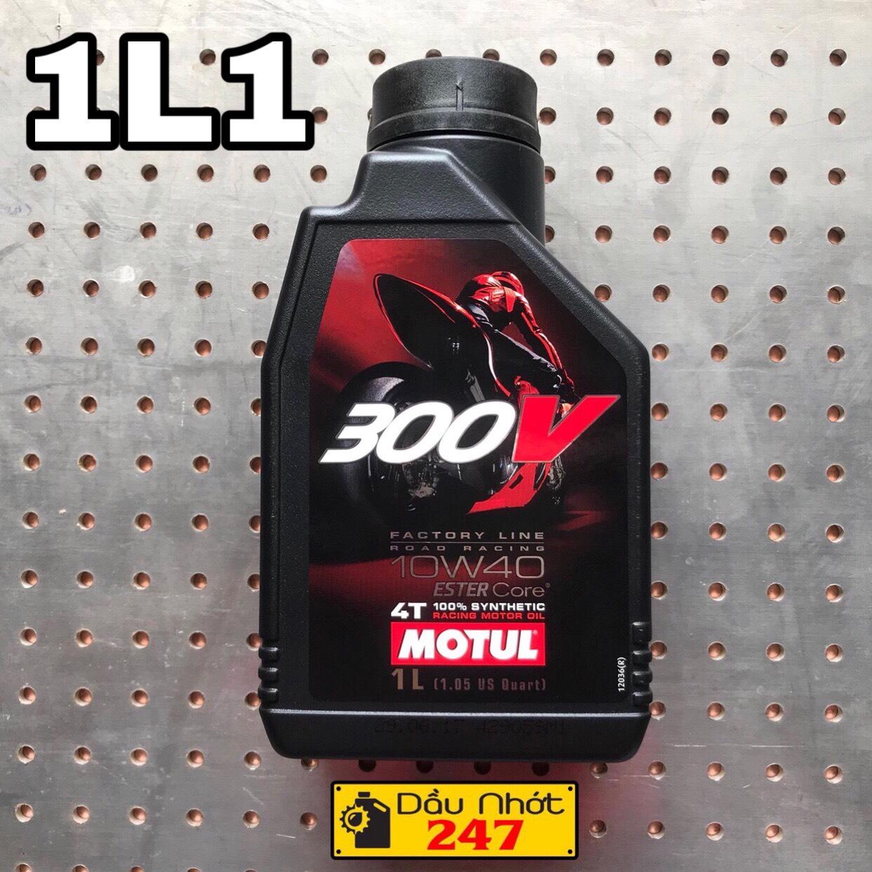 Combo 1L1 Dầu nhớt Motul 300v 10w40