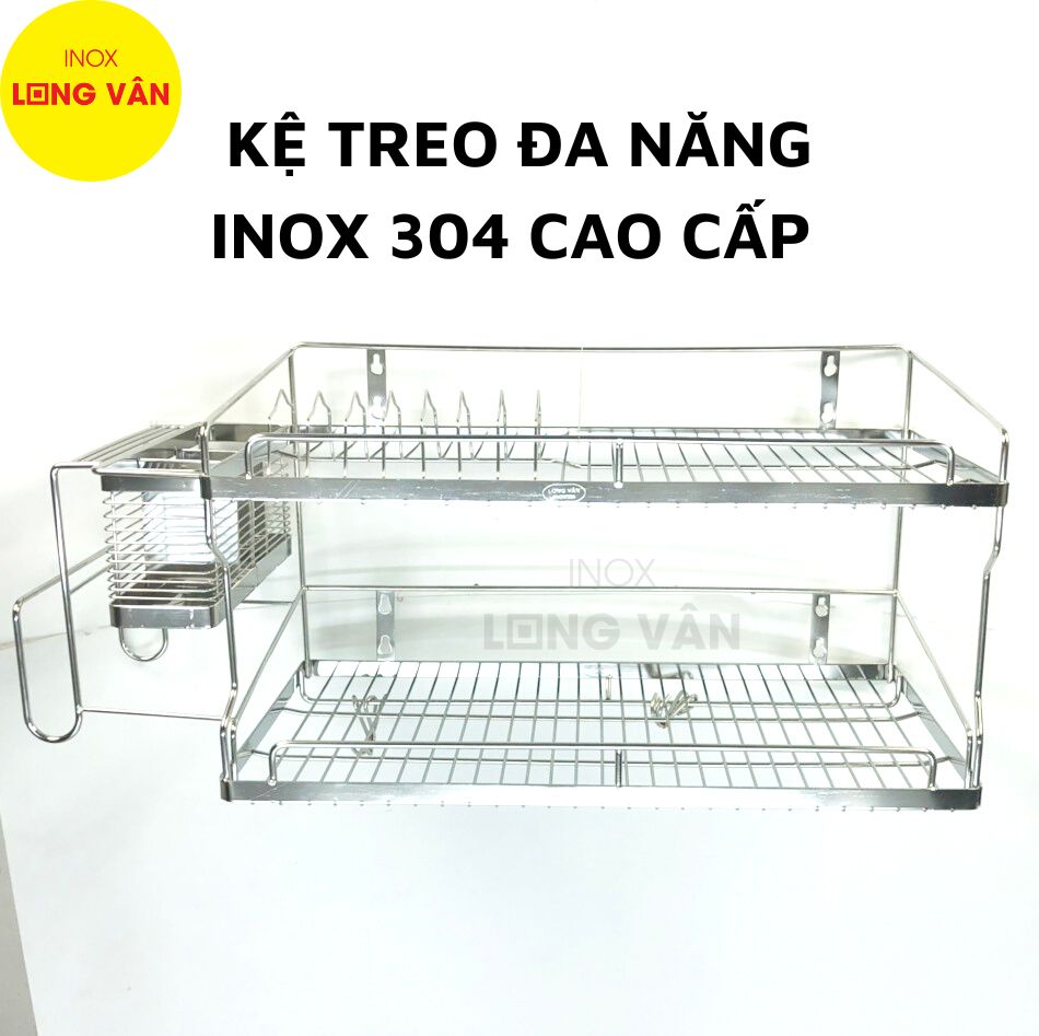 Kệ treo đa năng INOX 304 phòng bếp, kệ chén đĩa đa năng thông minh tiện lợi.