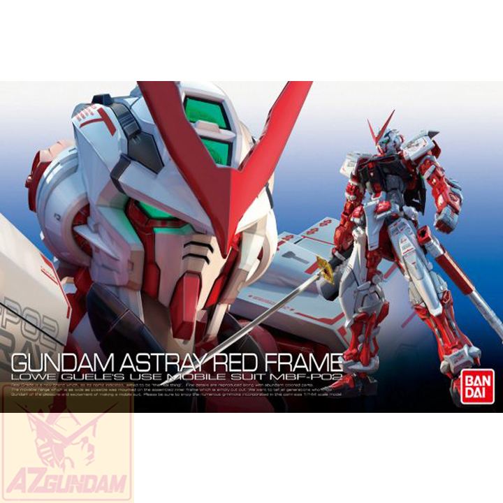 Đồ chơi lắp ráp mô hình gundam bandai anime nhật rg 19 mbf-p02 astray red frame tỉ lệ 1/144