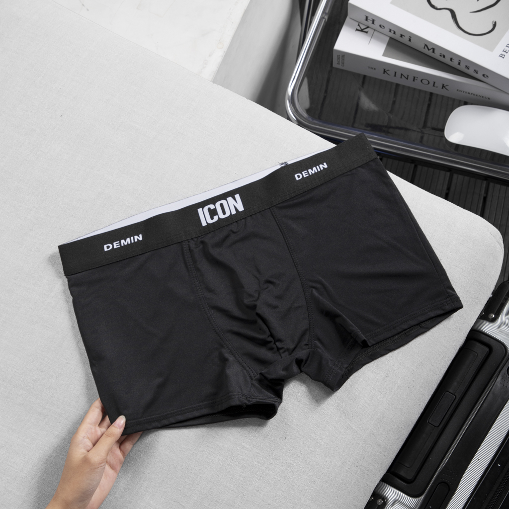Quần lót nam, quần boxer nam icon chính hãng lụa xịn thoáng mát siêu co giãn - Icon denim - Underwear Men