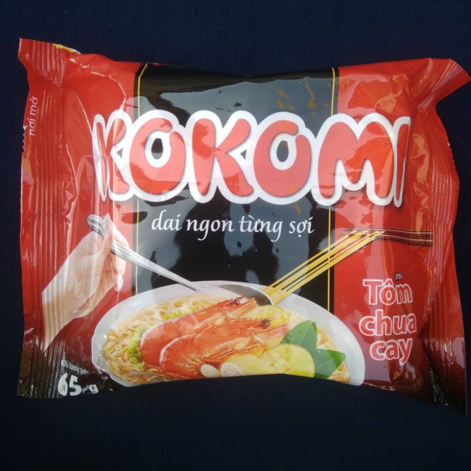 3 Gói mì Kokomi dai ngon từng sợi mì Tôm chua cay