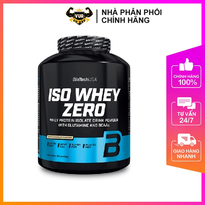 Sữa Tăng Cơ Iso Whey Zero BioTechUSA – 2.27KG