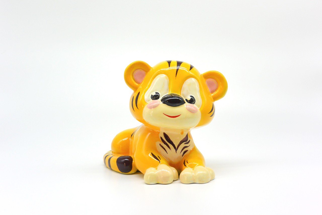 Tượng gốm sứ trang trí nhà cửa - Ống heo - Heo đất tiết kiệm hình con hổ