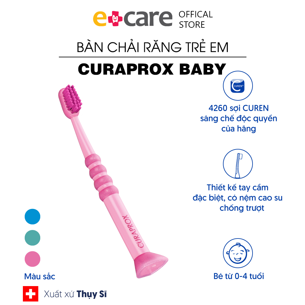 Bàn chải răng trẻ em 0-4 tuổi CURAPROX BABY Ultra Soft