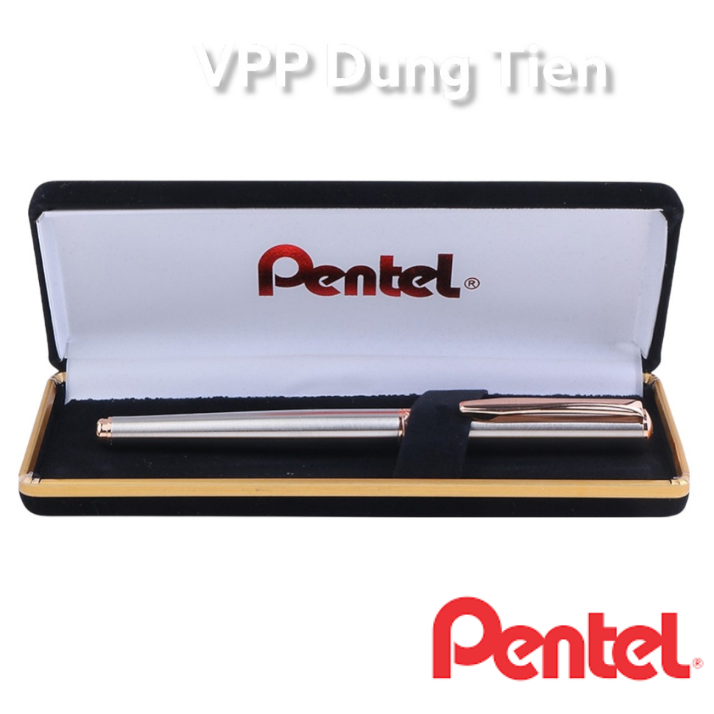 Bút ký thân kim loại cao cấp có hộp pentel k600c- chính hãng