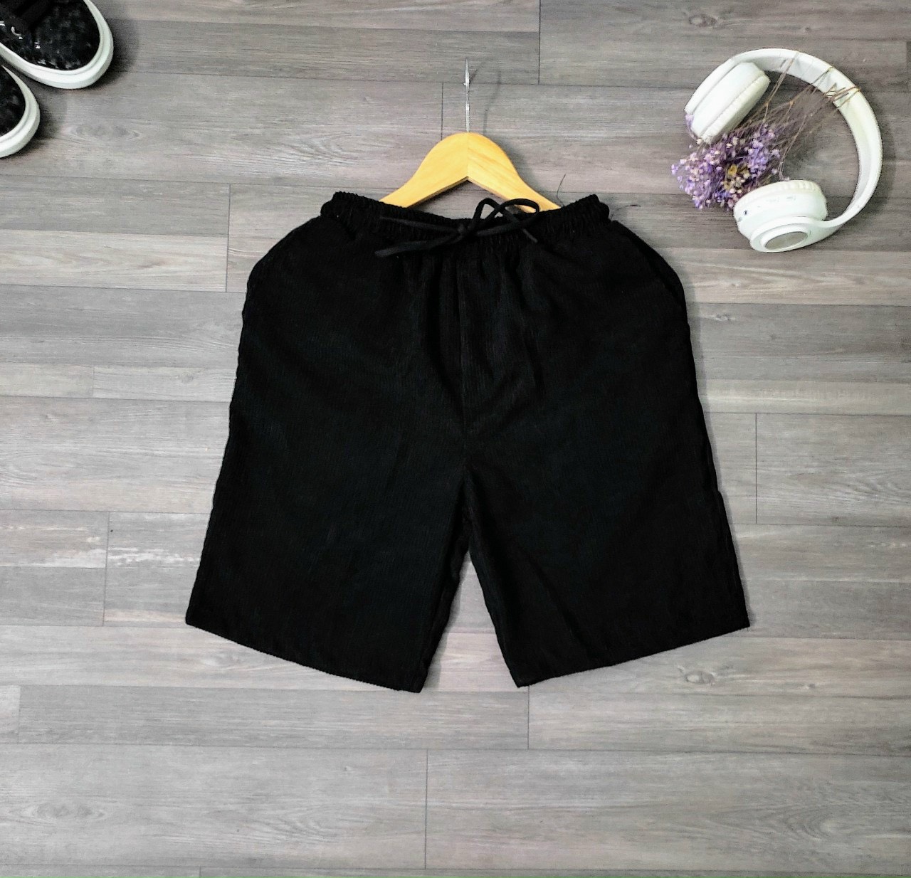 Quần short nam vải nhung thời trang cá tính mạnh mẽ tp7740