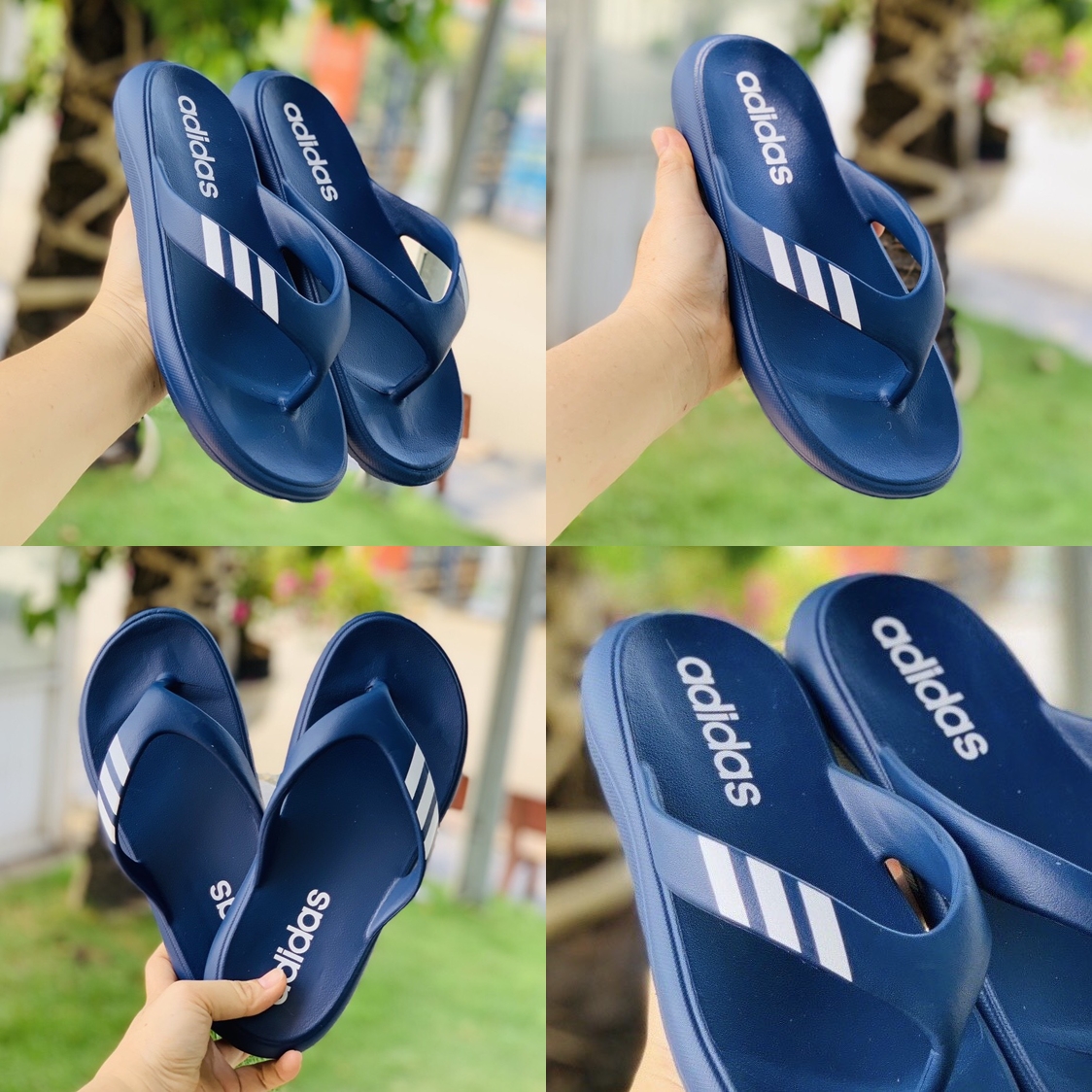 dép kẹp adidas nam, dép Xỏ Ngón Nam Adidas Đúc nguyên khối chất liệu