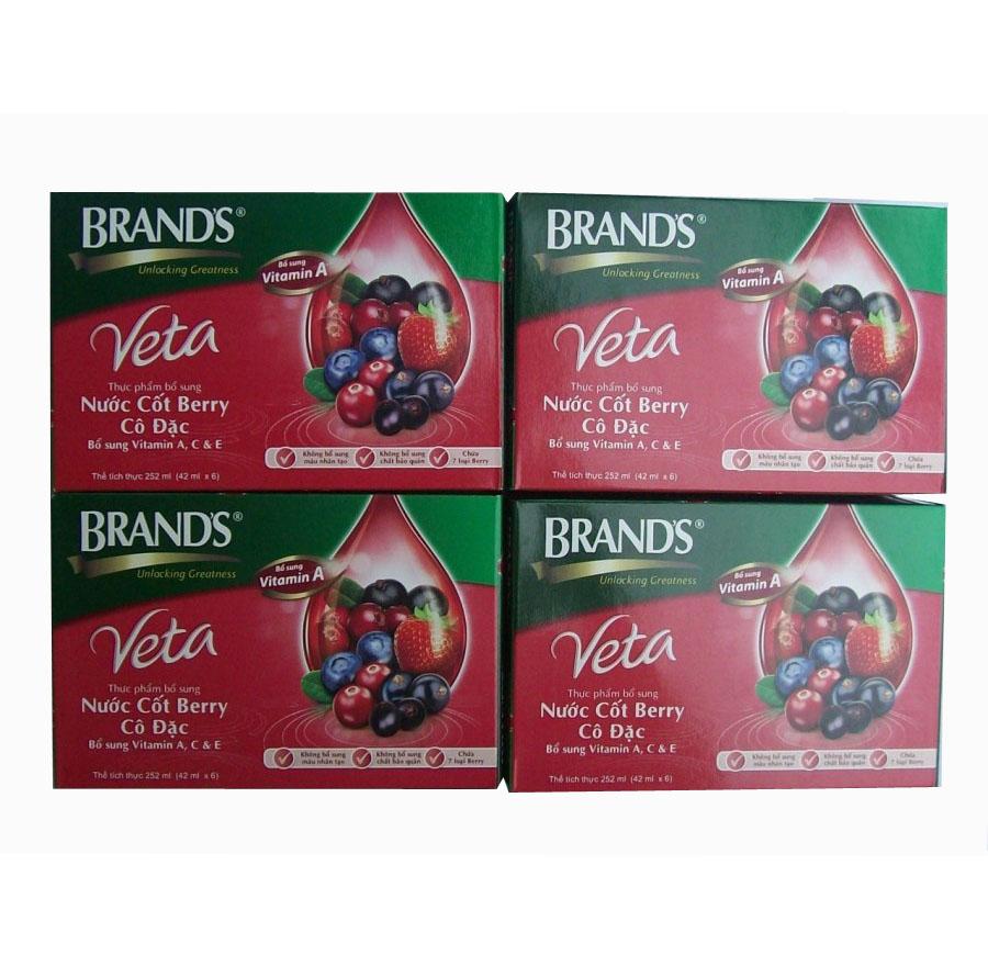 Combo 24 hũ nước cốt Berry cô đặc Brands Veta 42ml nước cốt Vecta nước trái cây bổ sung Vitamin A C E từ Thái Lan- PP Sâm Yến 3A