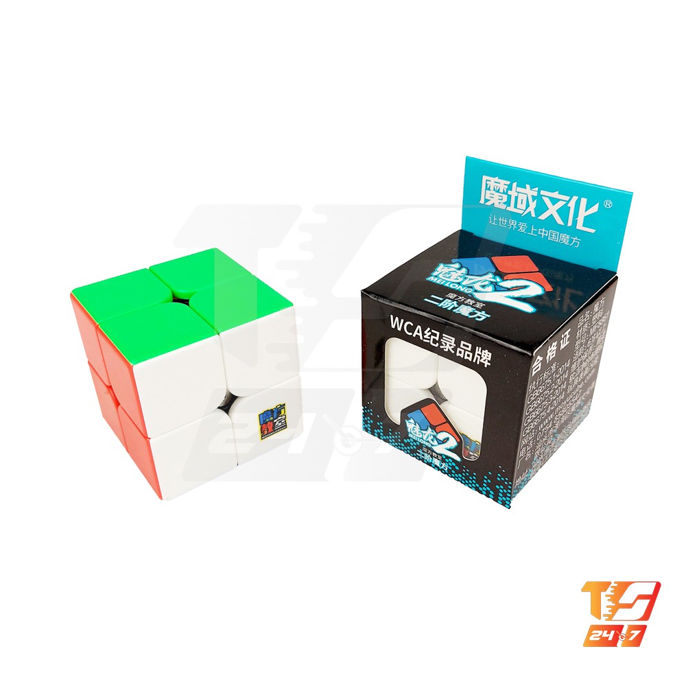 Khối rubik 2x2 moyu meilong stickerless - đồ chơi rubic 2 tầng 2x2x2
