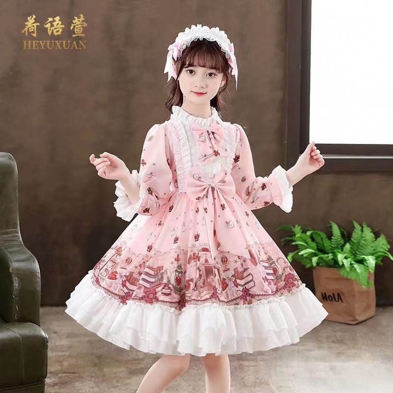 Ababy váy công chúa lolita bé gái 2022 trẻ em mùa hè mẫu mới lolita váy cô gái mùa hè váy mùa hè