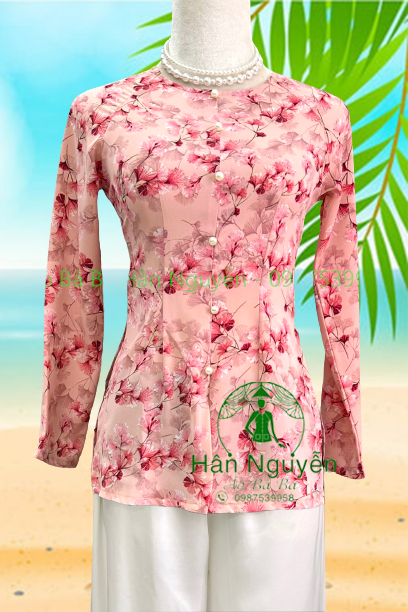 Áo bà ba dây kéo hoa gió + quần