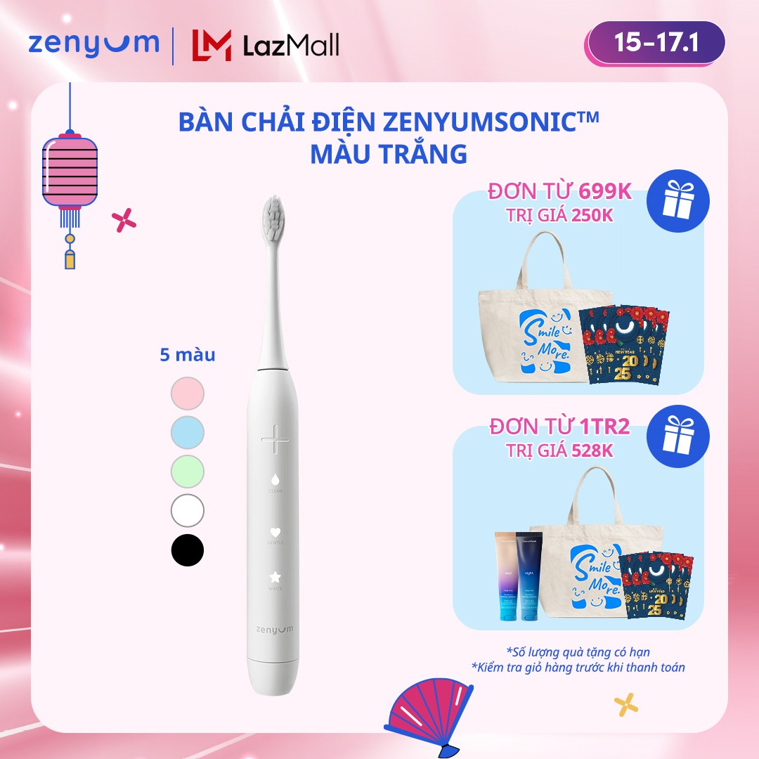 Bàn Chải Điện Zenyum Sonic - Màu tự chọn - Công Nghệ Singapore