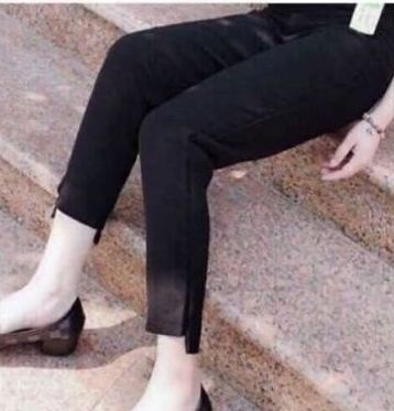 Quần legging nữ, quần nữ gấᴜ lệch, quần legging công sở vải umi hàn co giãn-XƯỞNG MAY THUVU