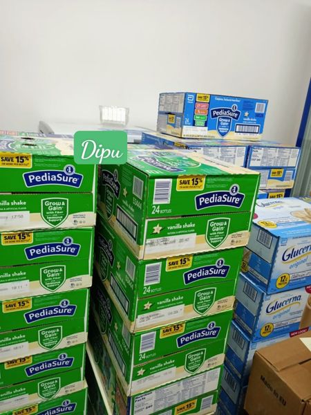 SỮA PEDIASURE NƯỚC NHÌU VỊ DÂU/VANI/SOCOLA/FIBER