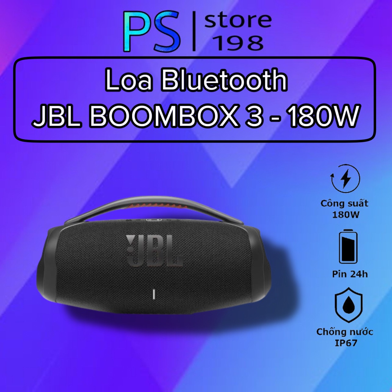 Loa di động JBL BOOMBOX 2 và BOOMBOX 3 - Hàng Chính Hãng Xách Tay