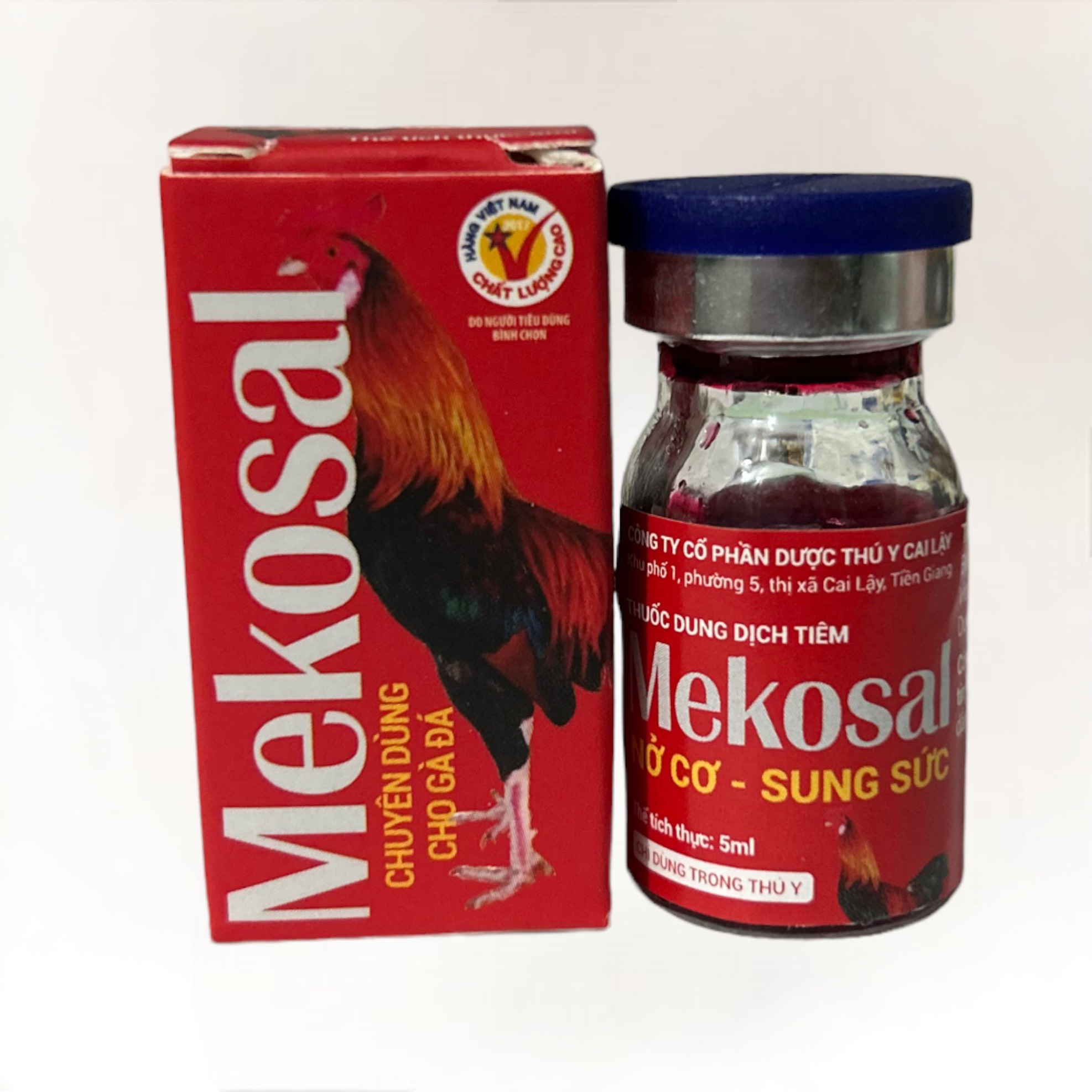 MEKOSAL 5ML Thuốc bổ dưỡng thể lực cho gà đá giúp tăng cơ, lì đòn  gà đá, chim cảnh