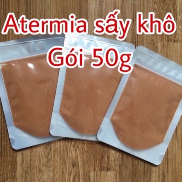 Artermia tách vỏ sấy khô - thức ăn cho cá đầy dinh dưỡng - 50g