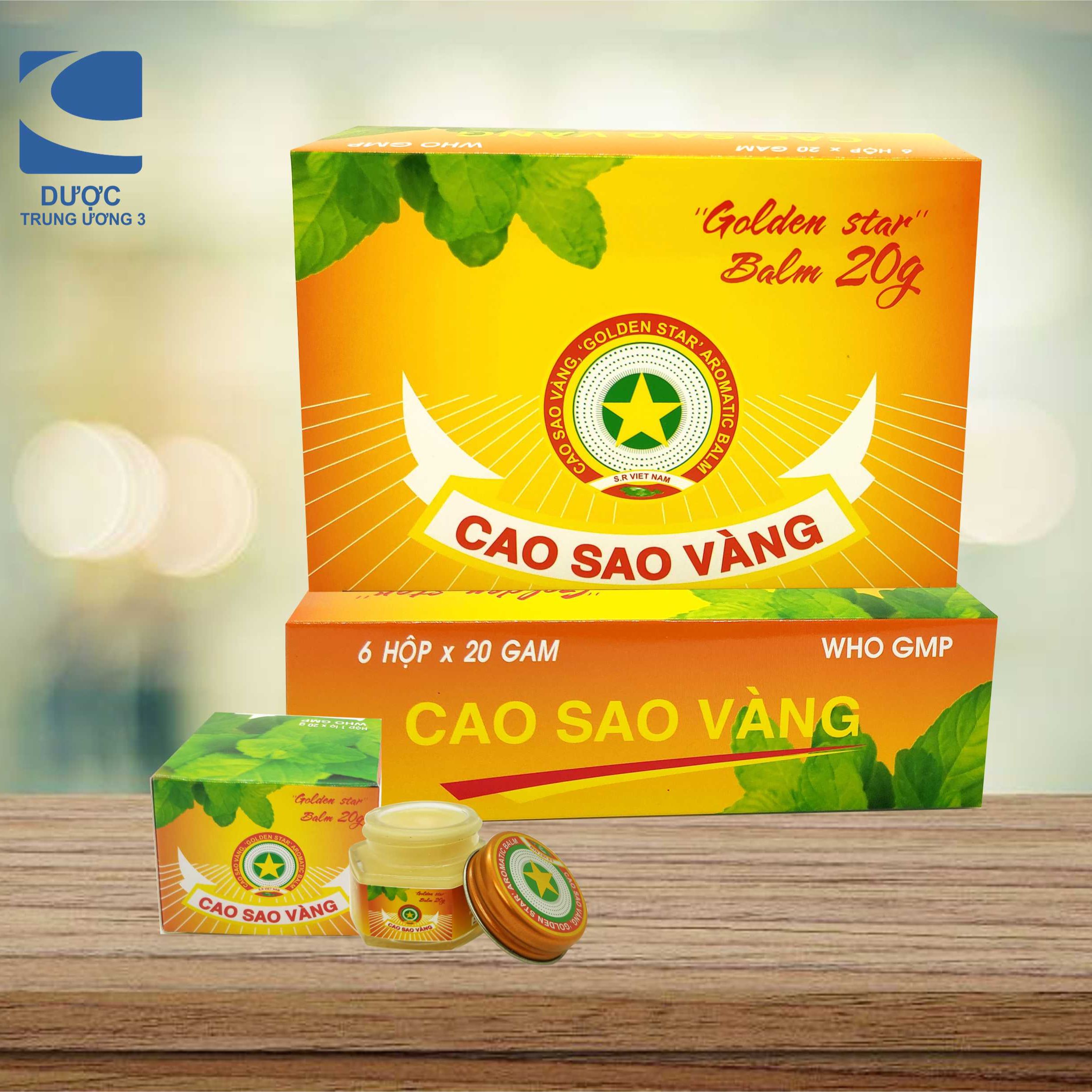Cao sao vàng 20g dược tw3 - golden star balm
