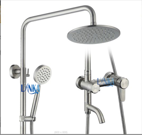 Vòi sen cây inox 304 mã sc-04 hiện đại an toàn với trẻ em dễ dàng chỉnh độ nóng lanh.