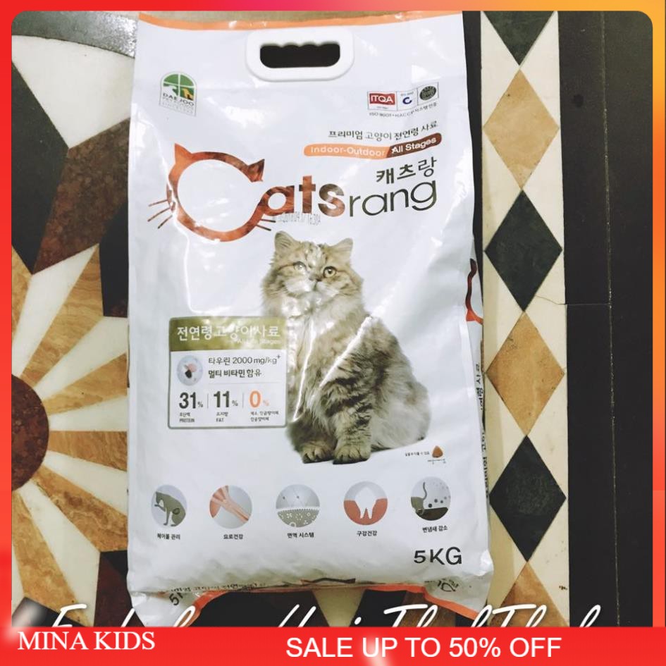 [Freeship HCM trên 150k] Thức ăn hạt khô cho mèo Catsrang 1kg