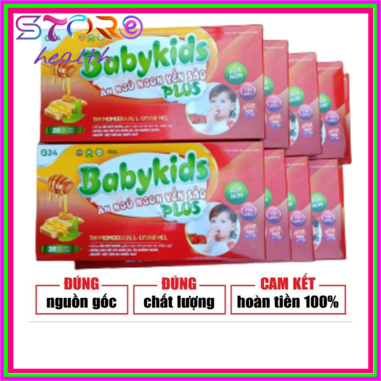 [COMBO 10 BABYKIDS plus ăn ngủ ngon yến sào] BABYKIDS plus Ăn ngủ ngon yến sào Babykids  Giải pháp cho trẻ biếng ăn, khó ngủ, hay quấy khóc về đêm