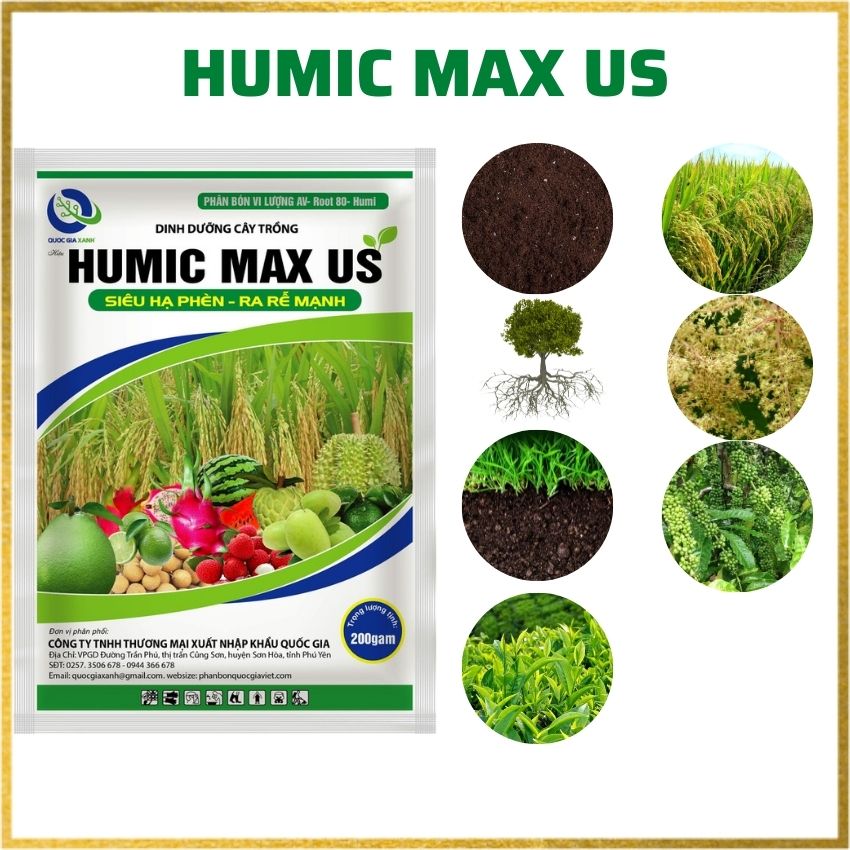 Phân bón humic vua ra rễ Quốc Gia Xanh QG05, Phân bón hữu cơ humic, phân bón humic vua ra rễ, siêu ra rễ humic, kích rễ humic. Tặng gói nhỏ 16k