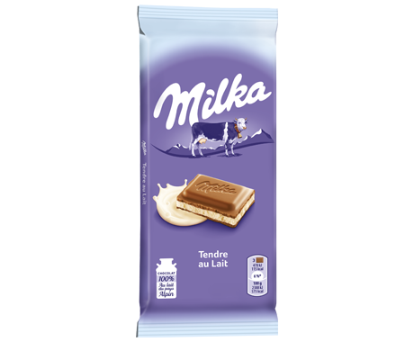 Socola nhân sữa 100g - Chocolate Milka Tendre au lait