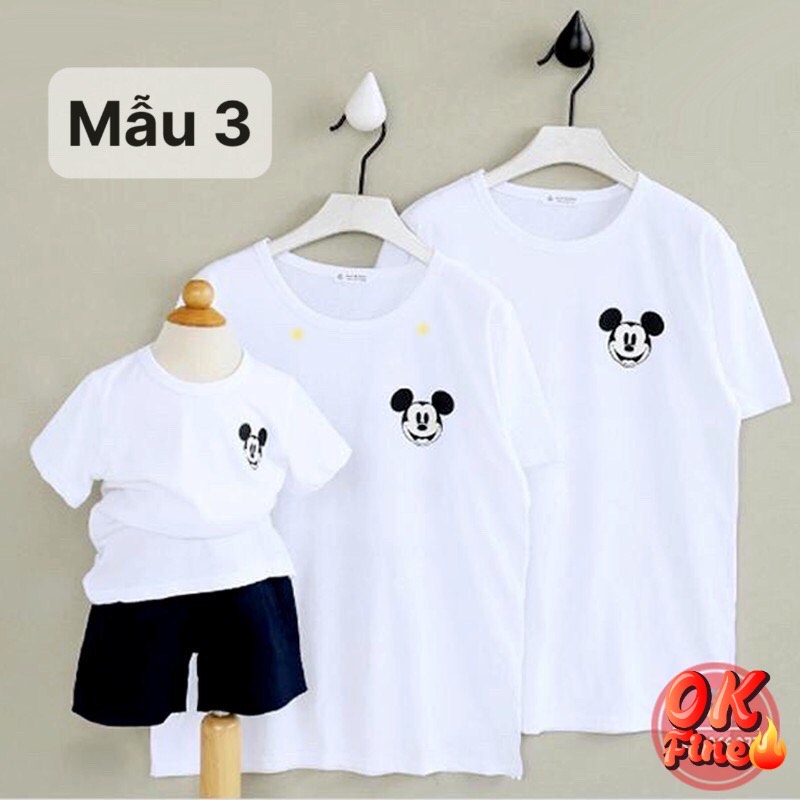 [HCM]áo thun gia đình-đồ gia đình cotton dày mịn mẫu hot 2022(5-85kg)-giá 1 áo