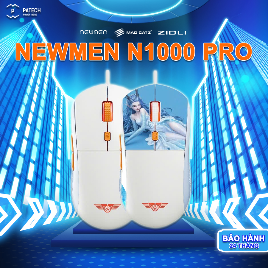 Chuột máy tính có dây Gaming Newmen N1000 PRO DPI 7200 Max - Hàng chính hãng