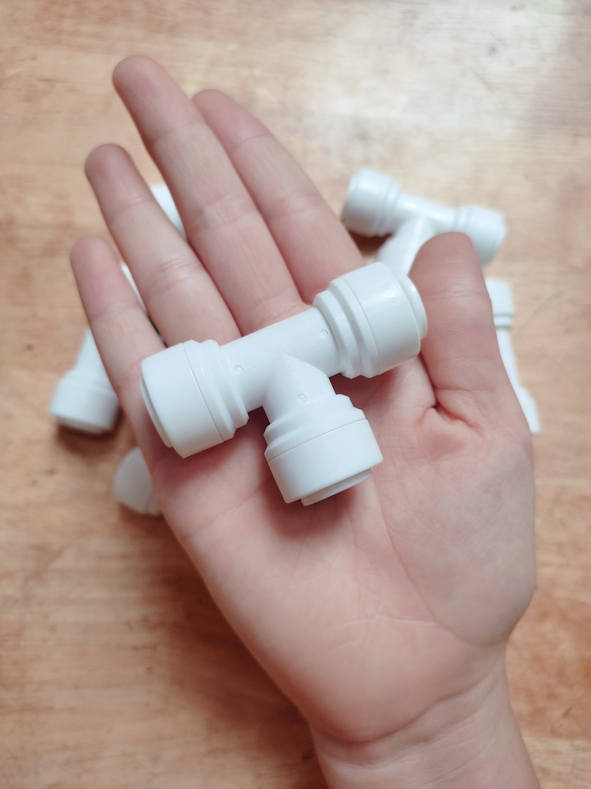 Cút nối nhanh t 3 đầu dây 10 - co nối nhanh máy lọc nước ro nano