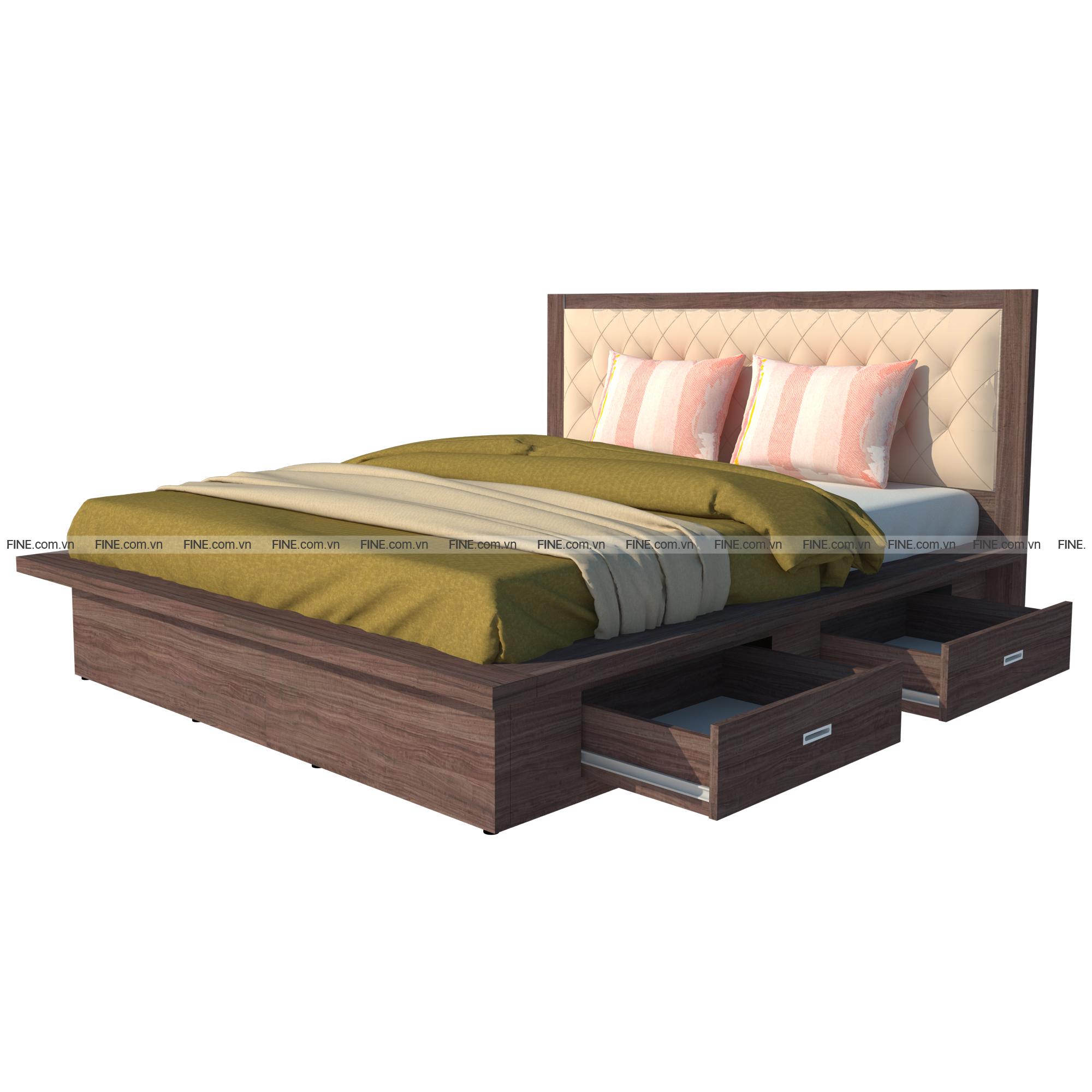 Giường 2 hộc kéo fine fg118