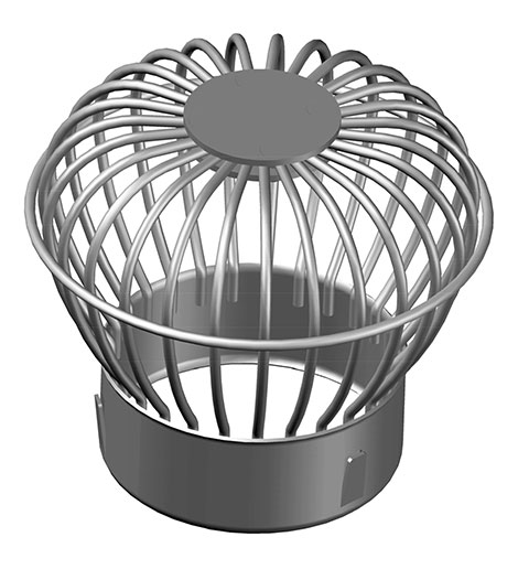 Quả cầu chắn rác Inox 304 dày 3 ly dùng ống 60 bao cứng không móp méo hàng thủ công