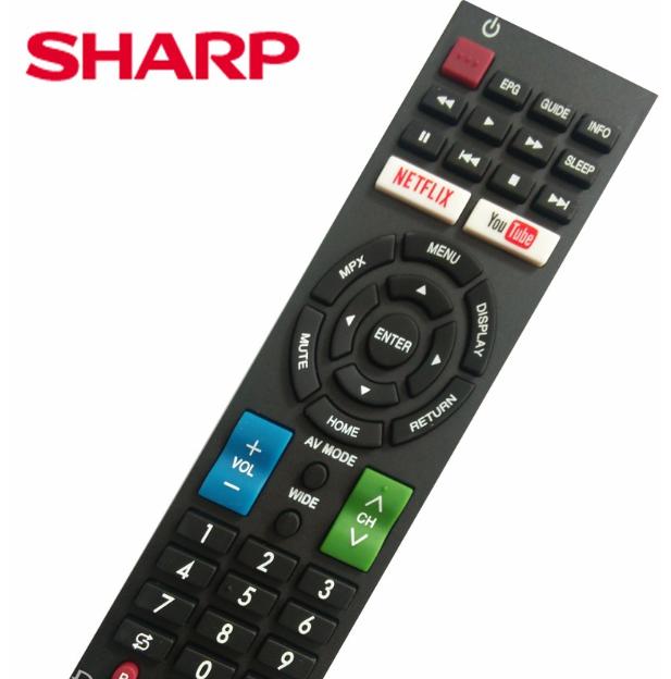 REMOTE ĐIỀU KHIỂN TIVI SHARP SMART RM-L1346 NÚT YOUTUBE NETFLIX