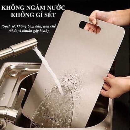 [GIÁ HỦY DIỆT] Thớt inox 304 cao cấp kháng khuẩn 2 mặt - hàng nội địa trung cao cấp