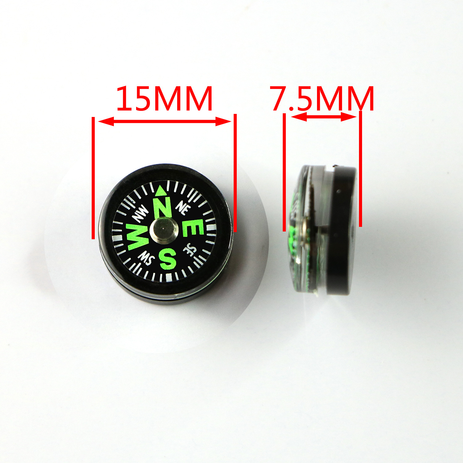 2023 Compass North Compass 15mm Precision Oiled Plastic High Quality Outdoor Compass in Stock