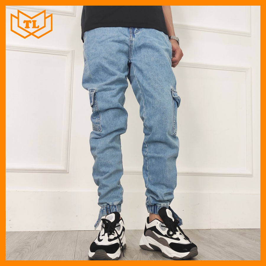 Quần jogger nam túi hộp màu xanh nhạt TL804 Shop Thành Long