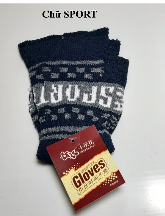 GĂNG TAY LEN NAM NỮ Giữ ẩm Chống nắng Cụt ngón Gloves - 3